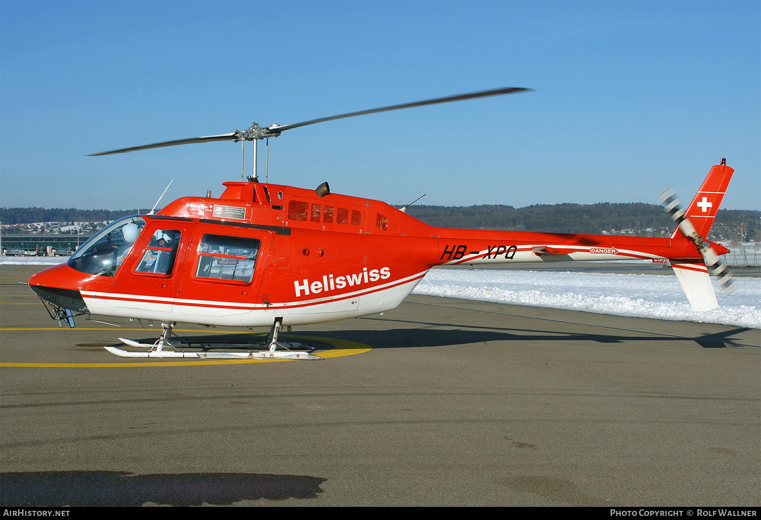 Aircraft Photo of HB-XPQ | Bell AB-206B-3 JetRanger III | Heliswiss | AirHistory.net #305362