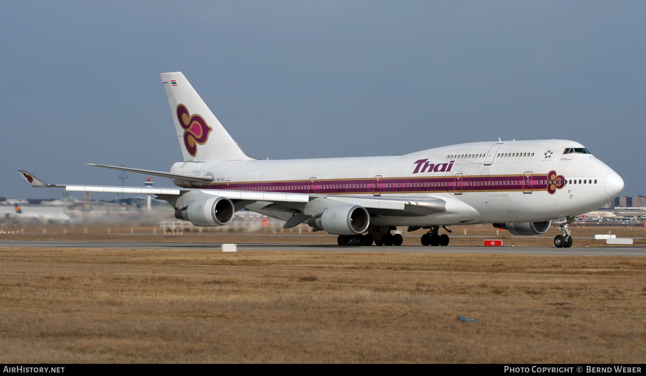 Aircraft Photo of HS-TGX | Boeing 747-4D7 | Thai Airways International | AirHistory.net #305372