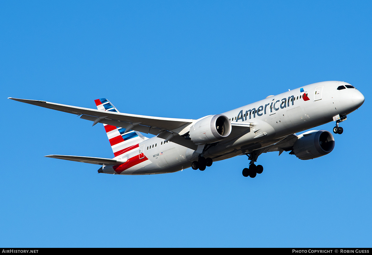 Aircraft Photo of N811AB | Boeing 787-8 Dreamliner | American Airlines | AirHistory.net #305465