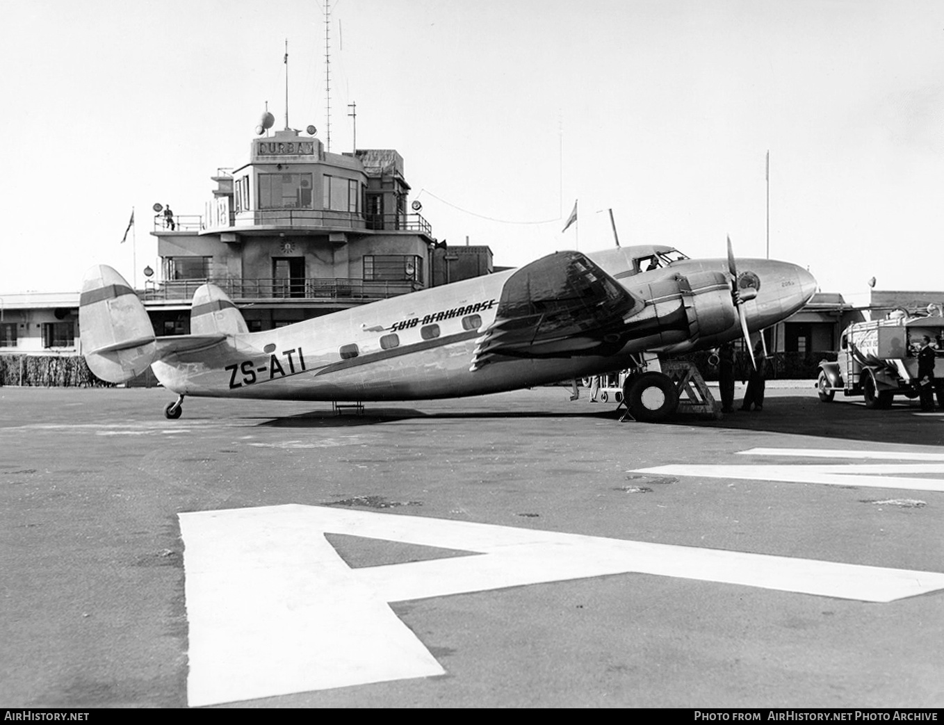 Aircraft Photo of ZS-ATI | Lockheed 18-08 Lodestar | South African Airways - Suid-Afrikaanse Lugdiens | AirHistory.net #305473