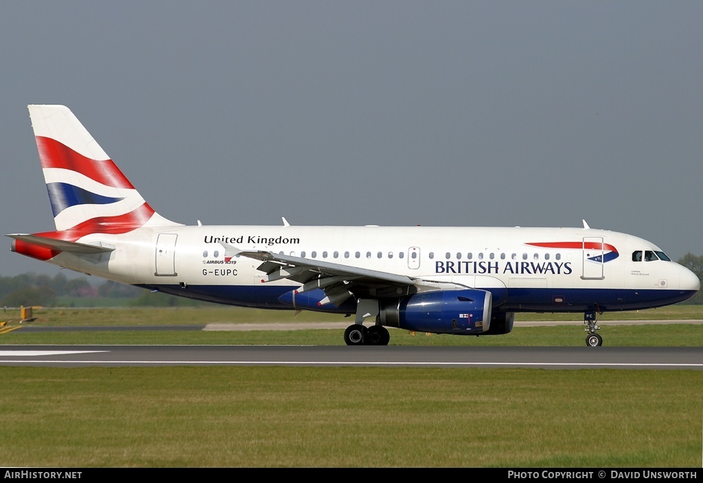 Aircraft Photo of G-EUPC | Airbus A319-131 | British Airways | AirHistory.net #305618