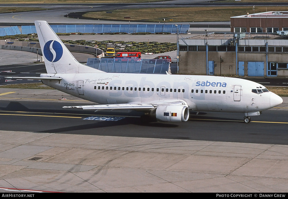 Aircraft Photo of OO-SYG | Boeing 737-529 | Sabena | AirHistory.net #305626