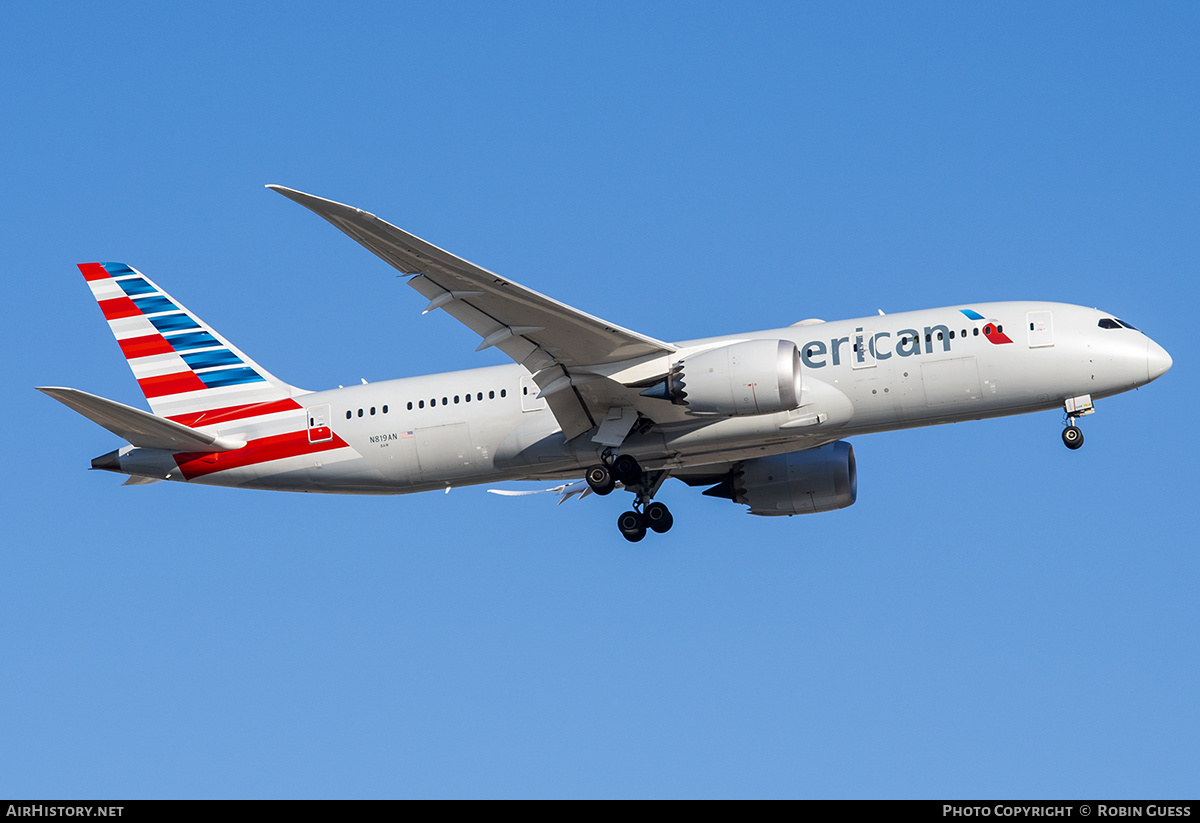 Aircraft Photo of N819AN | Boeing 787-8 Dreamliner | American Airlines | AirHistory.net #305639