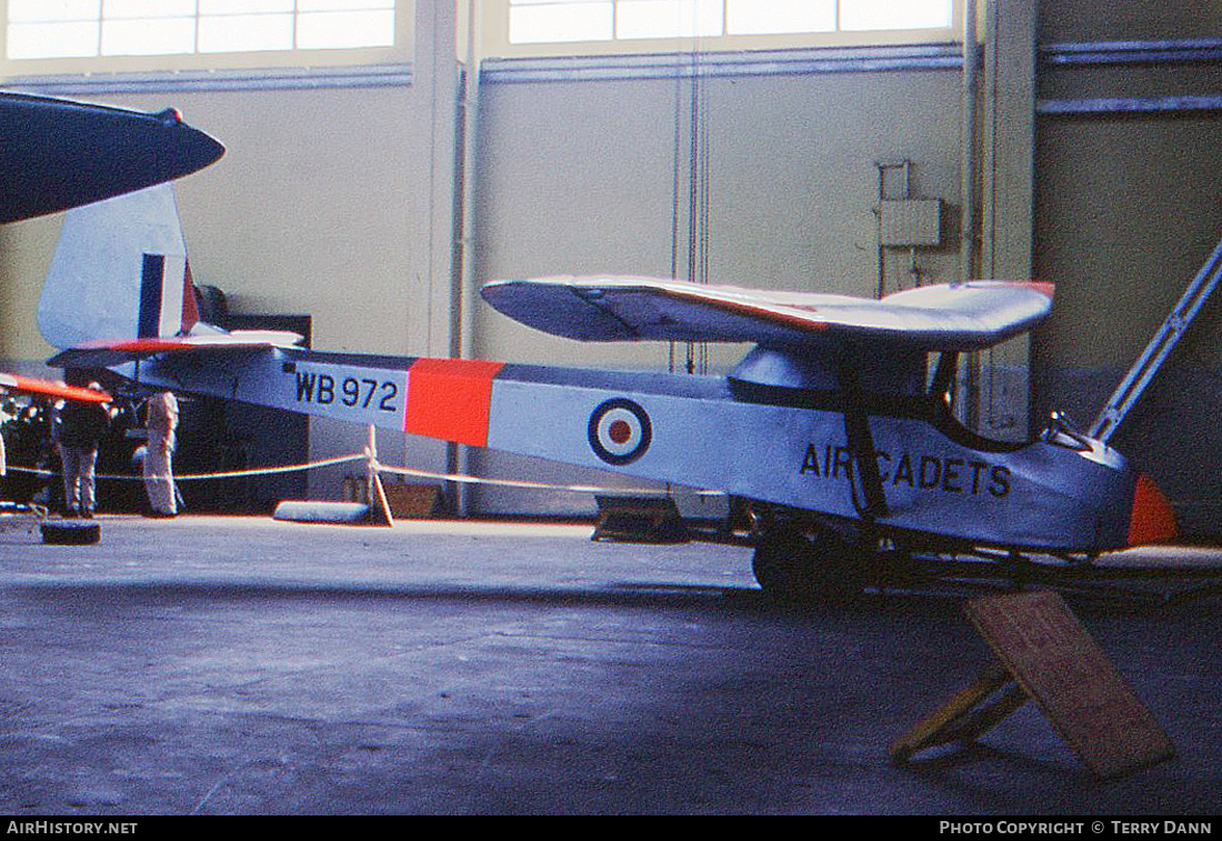 Aircraft Photo of WB972 | Slingsby T-21B Sedburgh | UK - Air Force | AirHistory.net #305687
