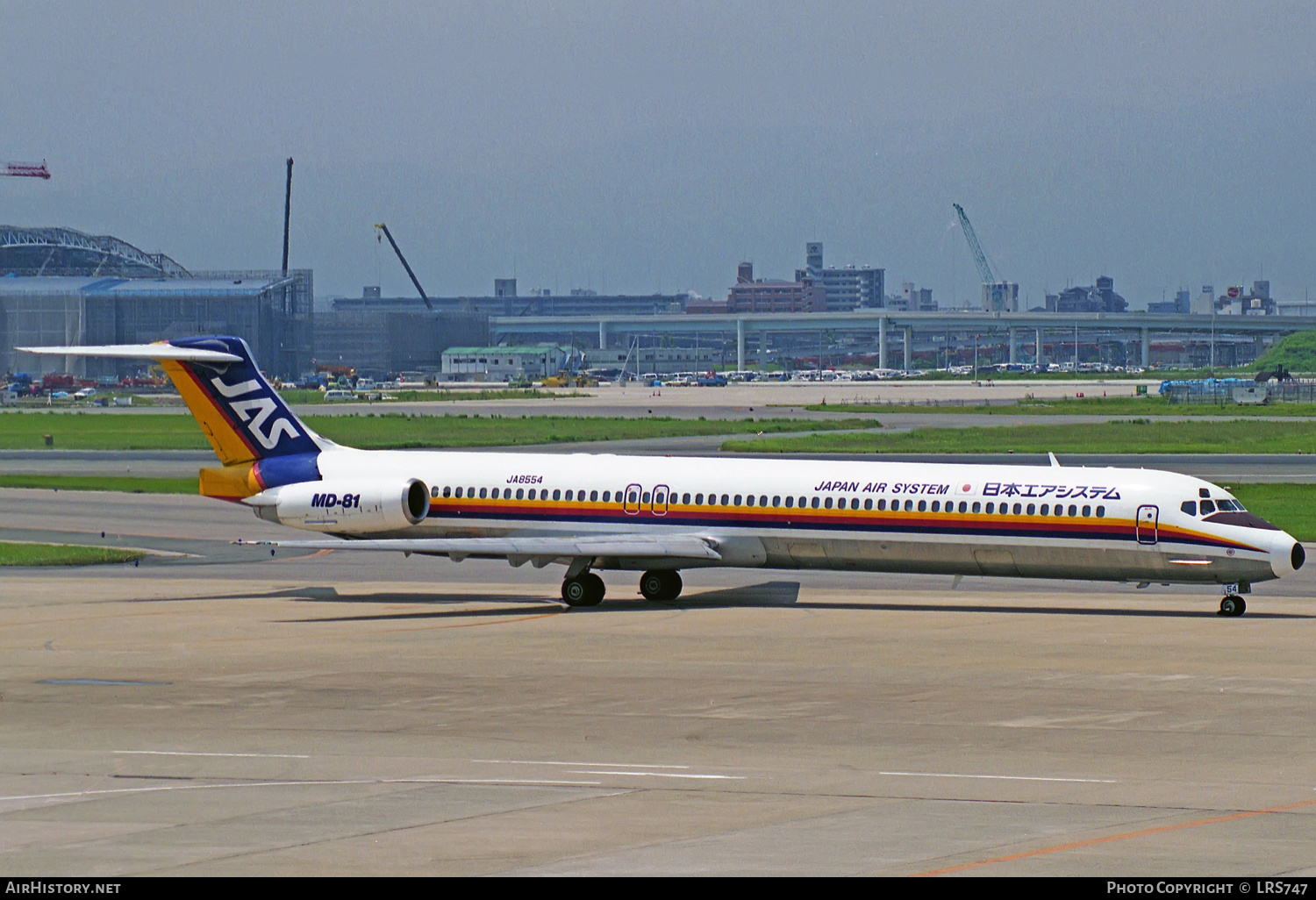 Aircraft Photo of JA8554 | McDonnell Douglas MD-81 (DC-9-81) | Japan Air System - JAS | AirHistory.net #305699
