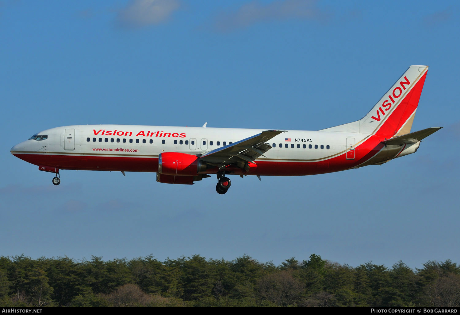 Aircraft Photo of N745VA | Boeing 737-405 | Vision Airlines | AirHistory.net #305755