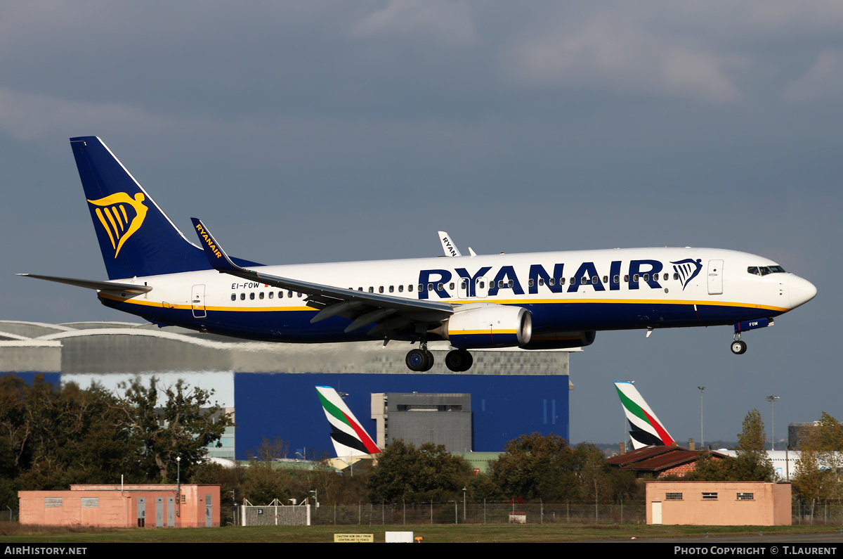 Aircraft Photo of EI-FOW | Boeing 737-8AS | Ryanair | AirHistory.net #305786