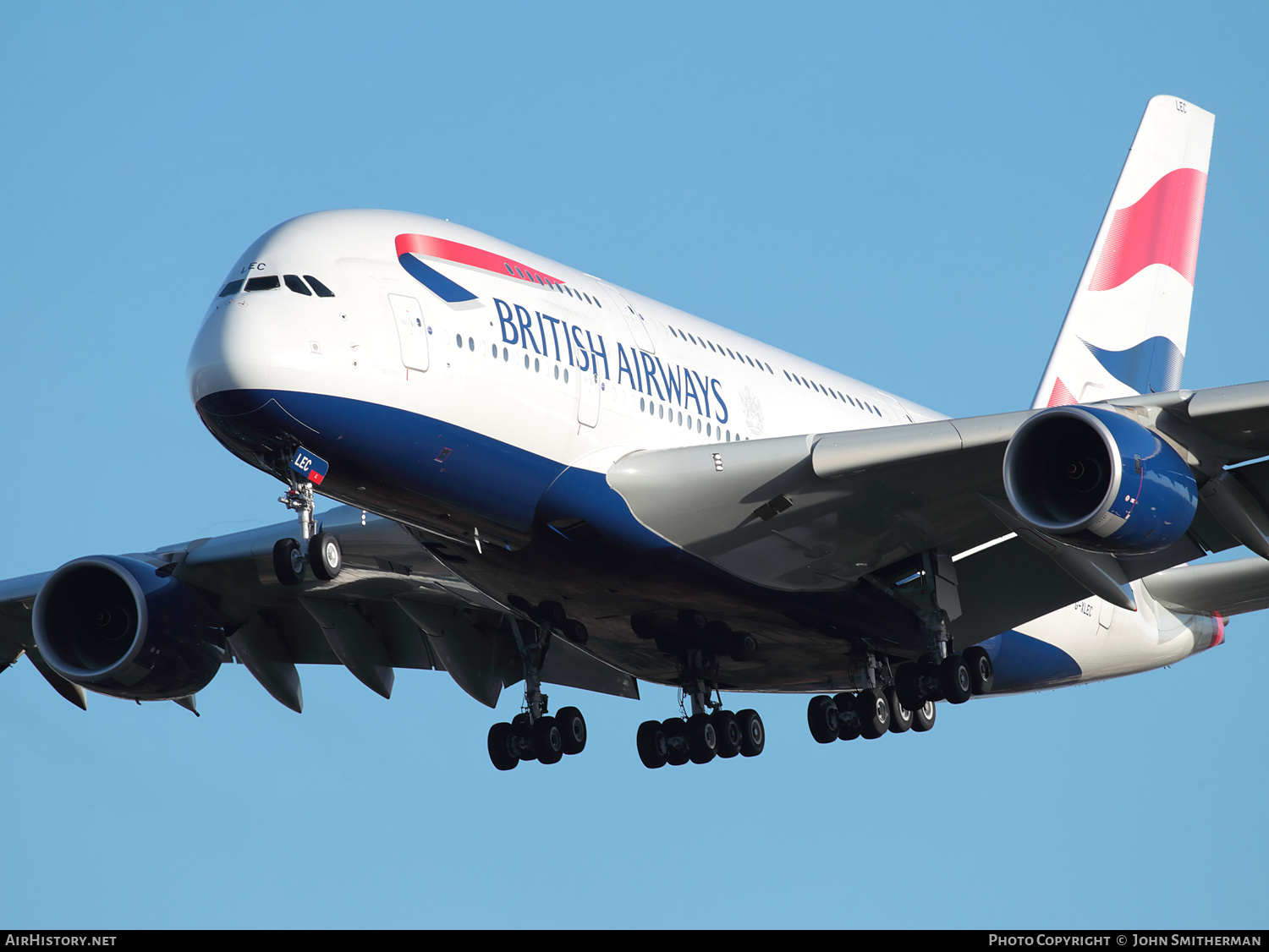 Aircraft Photo of G-XLEC | Airbus A380-841 | British Airways | AirHistory.net #305801