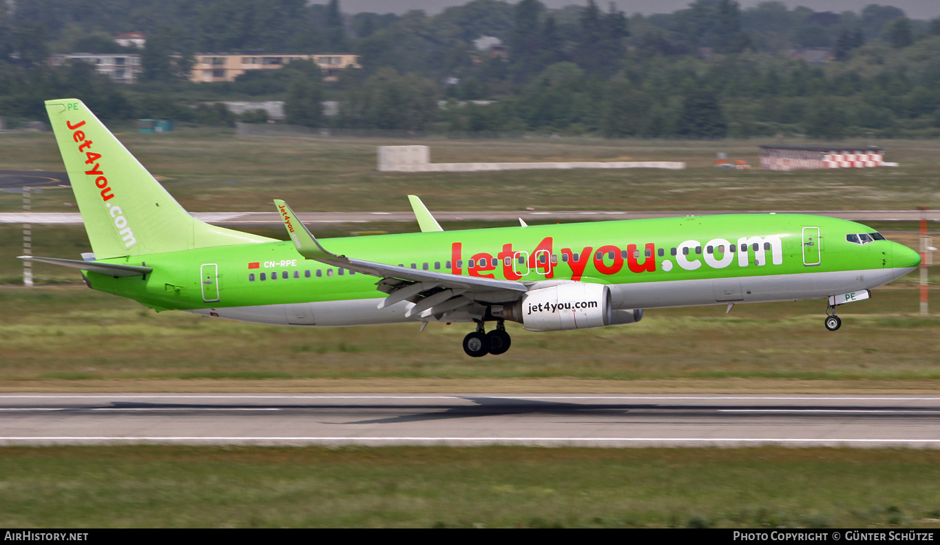 Aircraft Photo of CN-RPE | Boeing 737-8K5 | Jet4you | AirHistory.net #305928