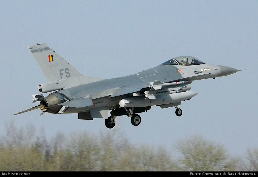 Aircraft Photo of FA-92 | General Dynamics F-16AM Fighting Falcon | Belgium - Air Force | AirHistory.net #305963