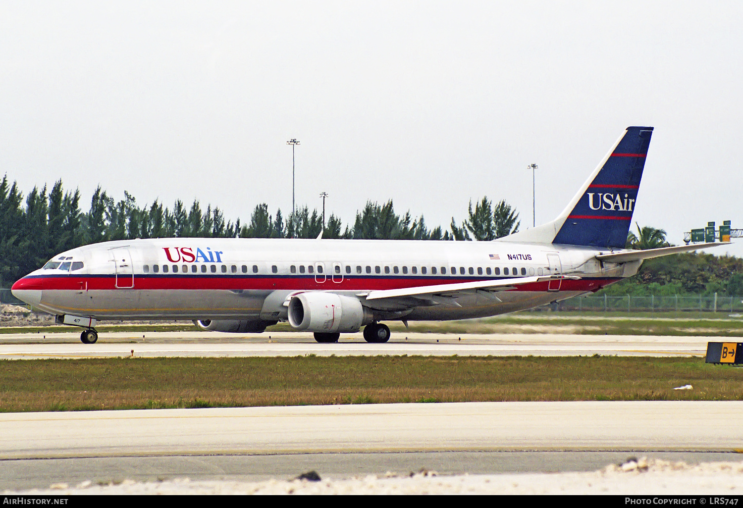 Aircraft Photo of N417US | Boeing 737-401 | USAir | AirHistory.net #305975