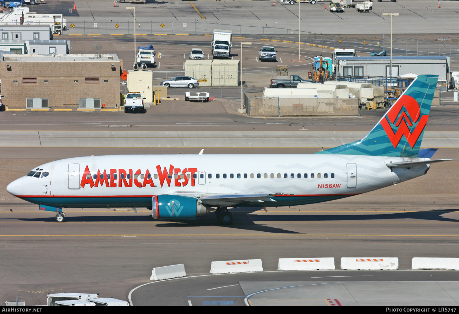 Aircraft Photo of N156AW | Boeing 737-3G7 | America West Airlines | AirHistory.net #305976