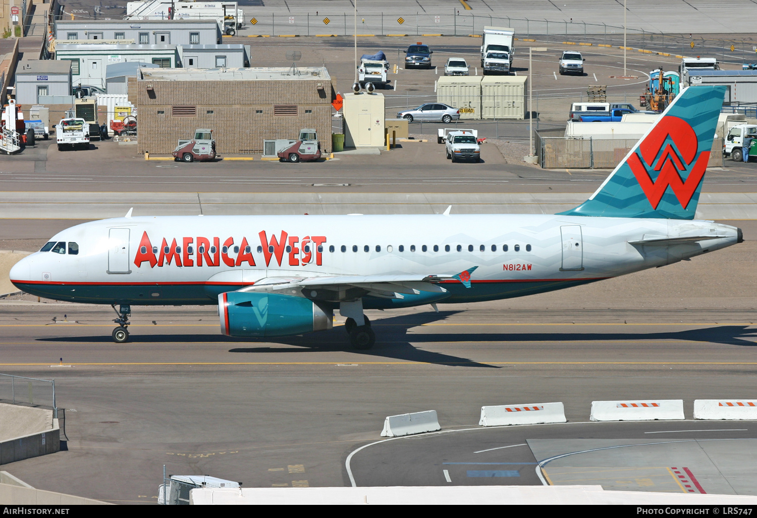 Aircraft Photo of N812AW | Airbus A319-132 | America West Airlines | AirHistory.net #305998