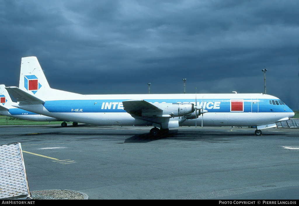 Aircraft Photo of F-GEJE | Vickers 952F Vanguard | Intercargo Service - ICS | AirHistory.net #306001