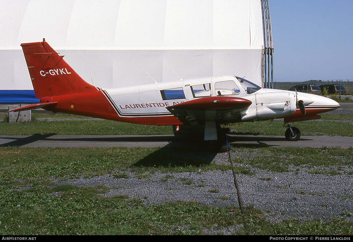 Aircraft Photo of C-GYKL | Piper PA-34-200 Seneca | Laurentide Aviation | AirHistory.net #306009