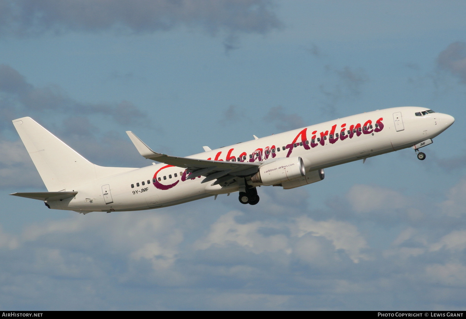 Aircraft Photo of 9Y-JMF | Boeing 737-8Q8 | Caribbean Airlines | AirHistory.net #306040