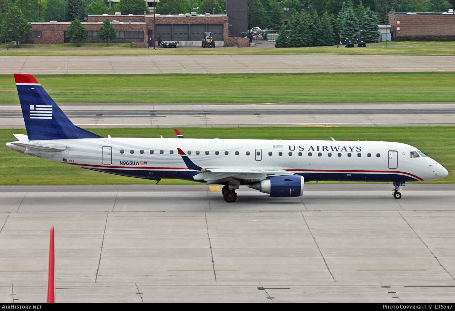 Aircraft Photo of N965UW | Embraer 190AR (ERJ-190-100IGW) | US Airways | AirHistory.net #306051