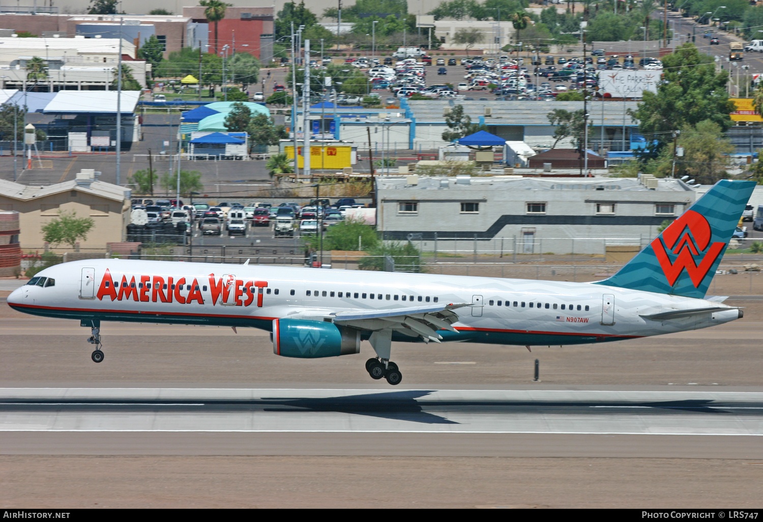 Aircraft Photo of N907AW | Boeing 757-225 | America West Airlines | AirHistory.net #306058