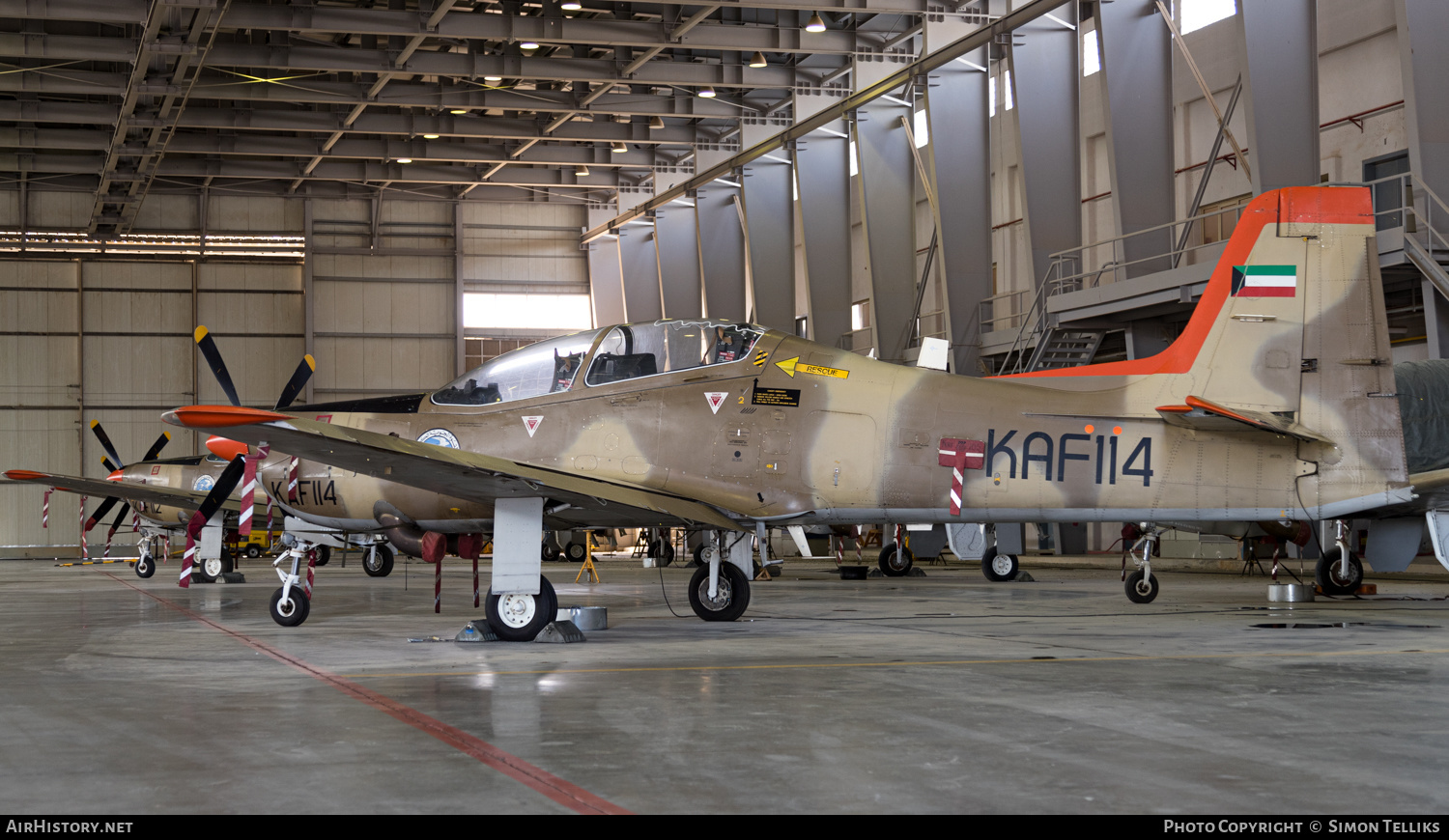 Aircraft Photo of KAF-114 | Short S-312 Tucano Mk52 | Kuwait - Air Force | AirHistory.net #306122