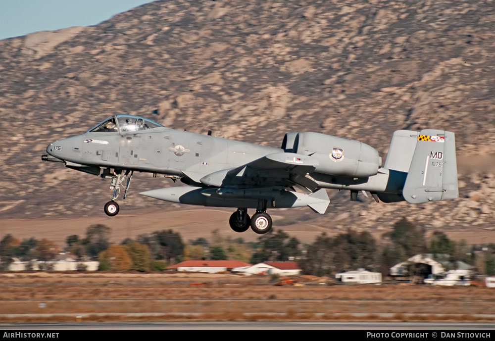 Aircraft Photo of 79-0175 / AF79-175 | Fairchild A-10A Thunderbolt II | USA - Air Force | AirHistory.net #306197