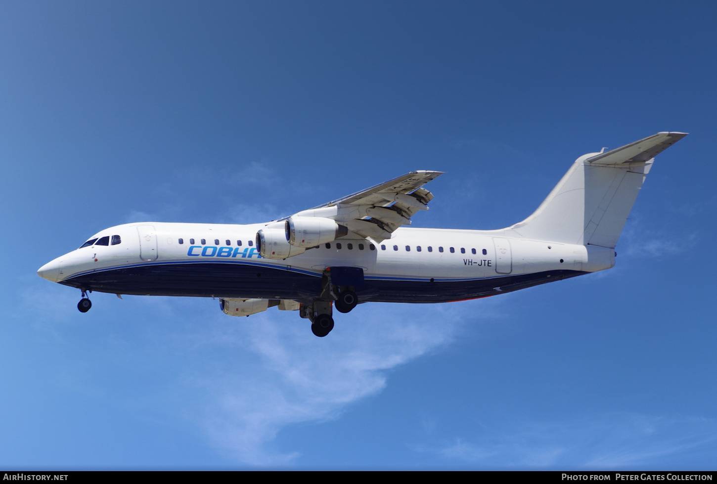 Aircraft Photo of VH-JTE | BAE Systems Avro 146-RJ100 | Cobham Aviation Services | AirHistory.net #306200