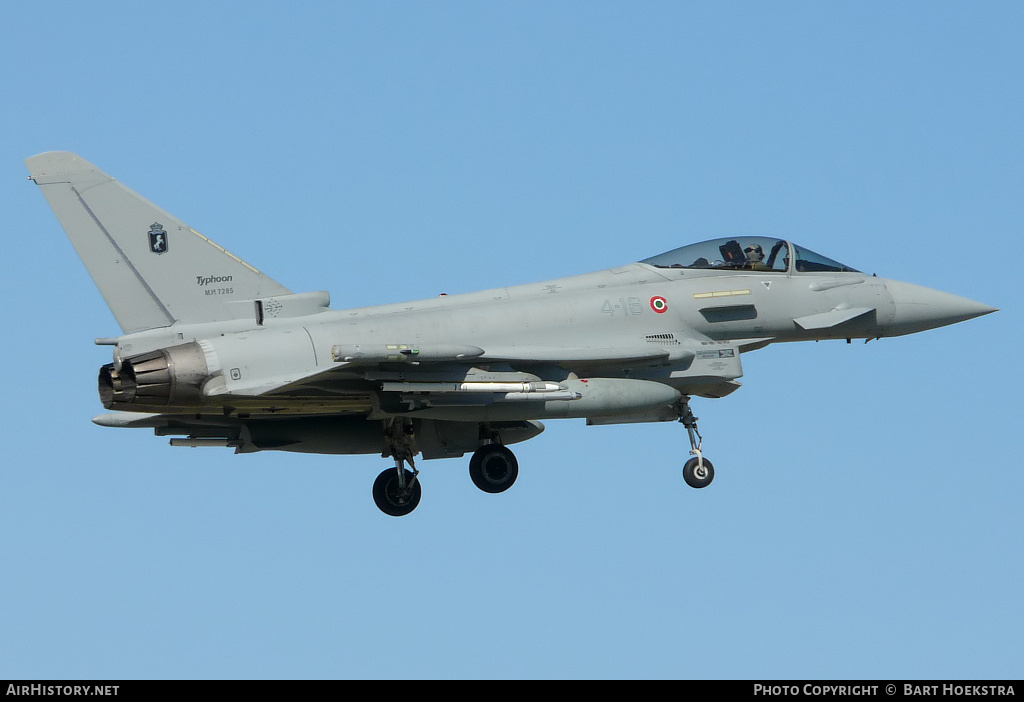 Aircraft Photo of MM7285 | Eurofighter F-2000A Typhoon | Italy - Air Force | AirHistory.net #306240