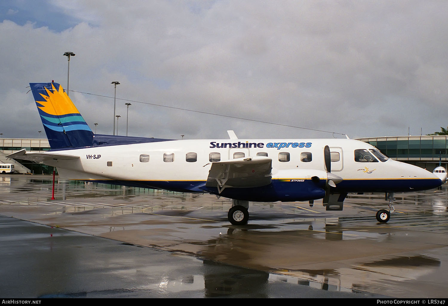 Aircraft Photo of VH-SJP | Embraer EMB-110P1 Bandeirante | Sunshine Express Airlines | AirHistory.net #306260