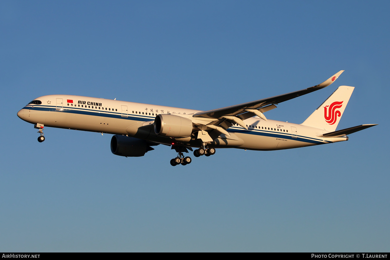 Aircraft Photo of F-WZHK | Airbus A350-941 | Air China | AirHistory.net #306339