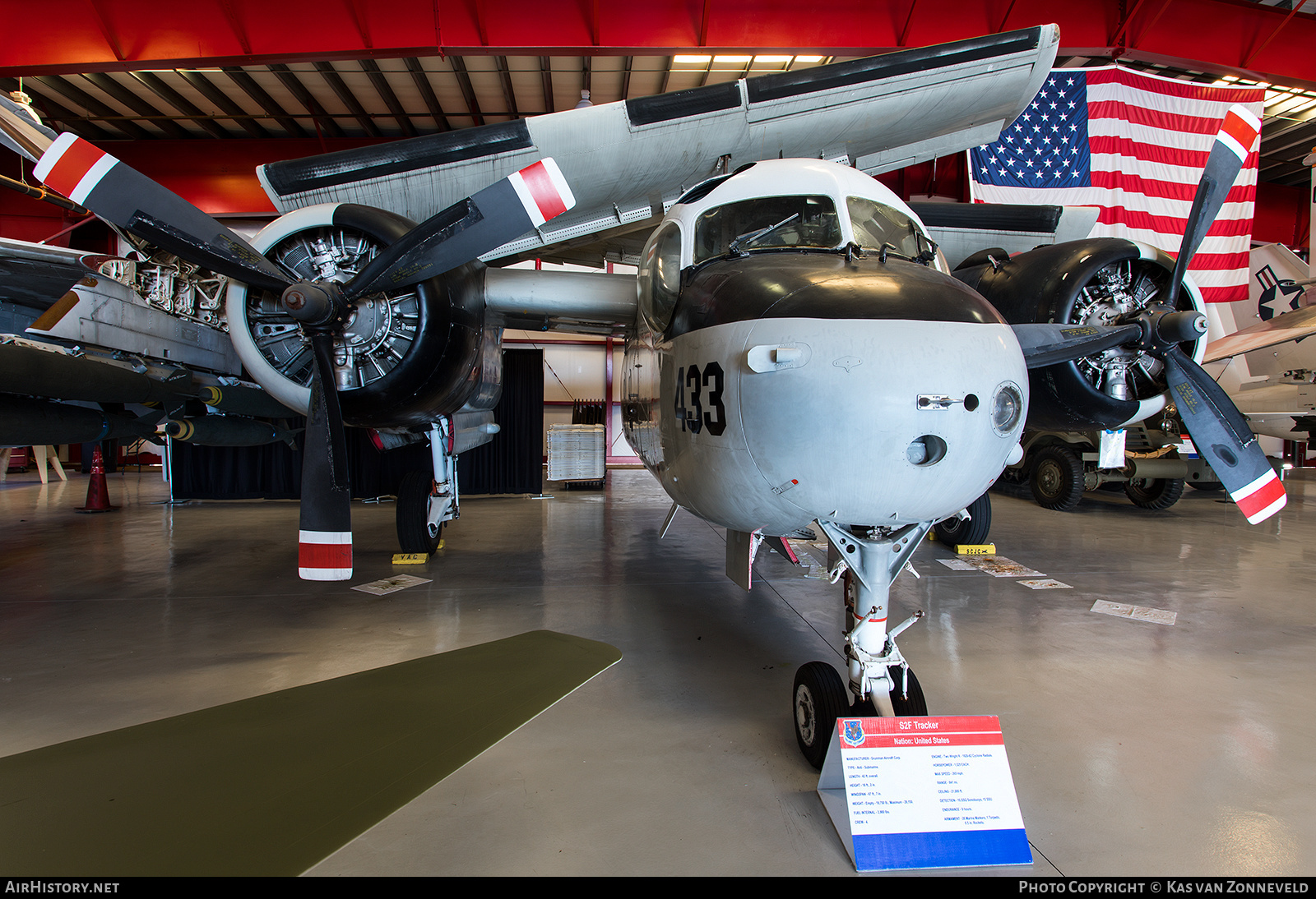 Aircraft Photo of N8114T / 136433 | Grumman US-2B Tracker (G-89) | USA - Navy | AirHistory.net #306391