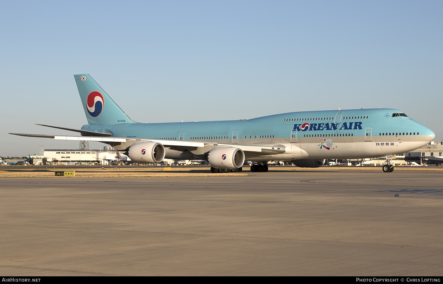 Aircraft Photo of HL7638 | Boeing 747-8B5 | Korean Air | AirHistory.net #306407