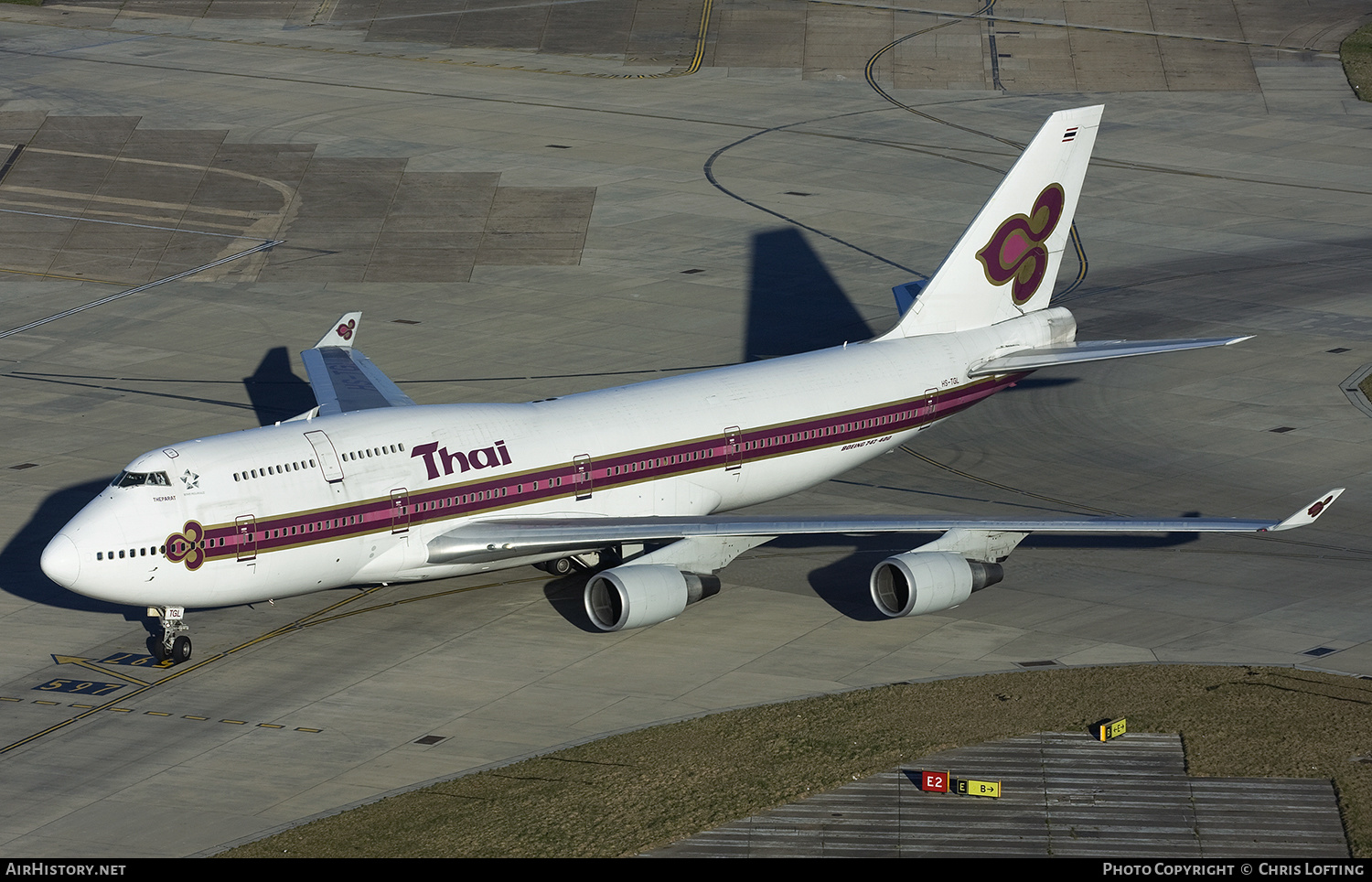Aircraft Photo of HS-TGL | Boeing 747-4D7 | Thai Airways International | AirHistory.net #306409