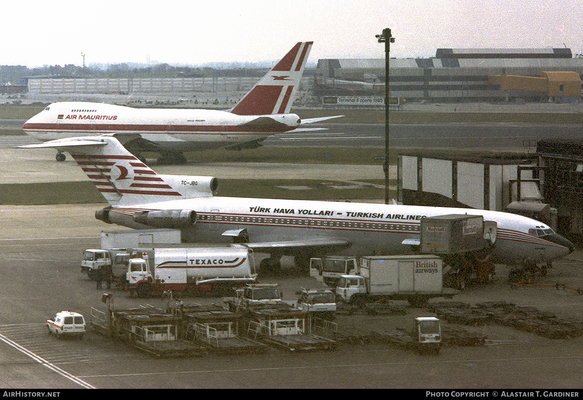 Aircraft Photo of TC-JBG | Boeing 727-2F2/Adv | THY Türk Hava Yolları - Turkish Airlines | AirHistory.net #306441