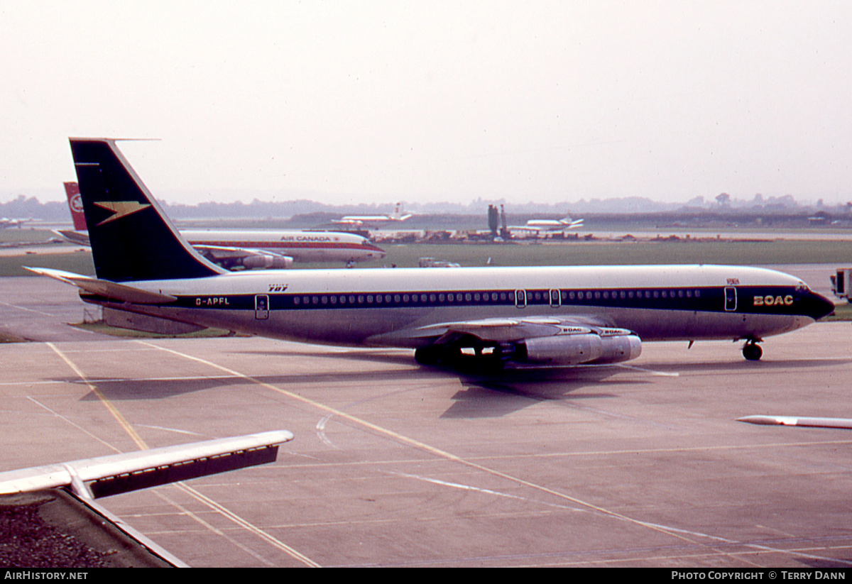 Aircraft Photo of G-APFL | Boeing 707-436 | BOAC - British Overseas Airways Corporation | AirHistory.net #306453