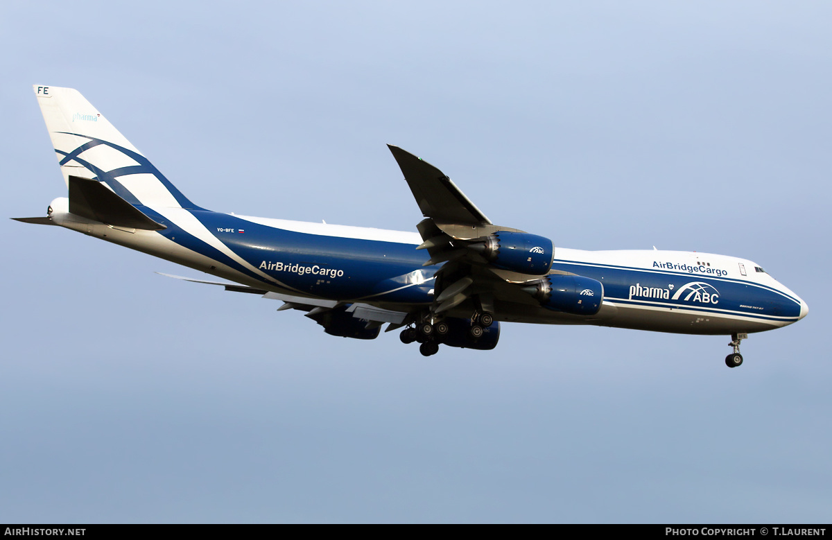 Aircraft Photo of VQ-BFE | Boeing 747-83QF/SCD | ABC Pharma - AirBridgeCargo Airlines | AirHistory.net #306473