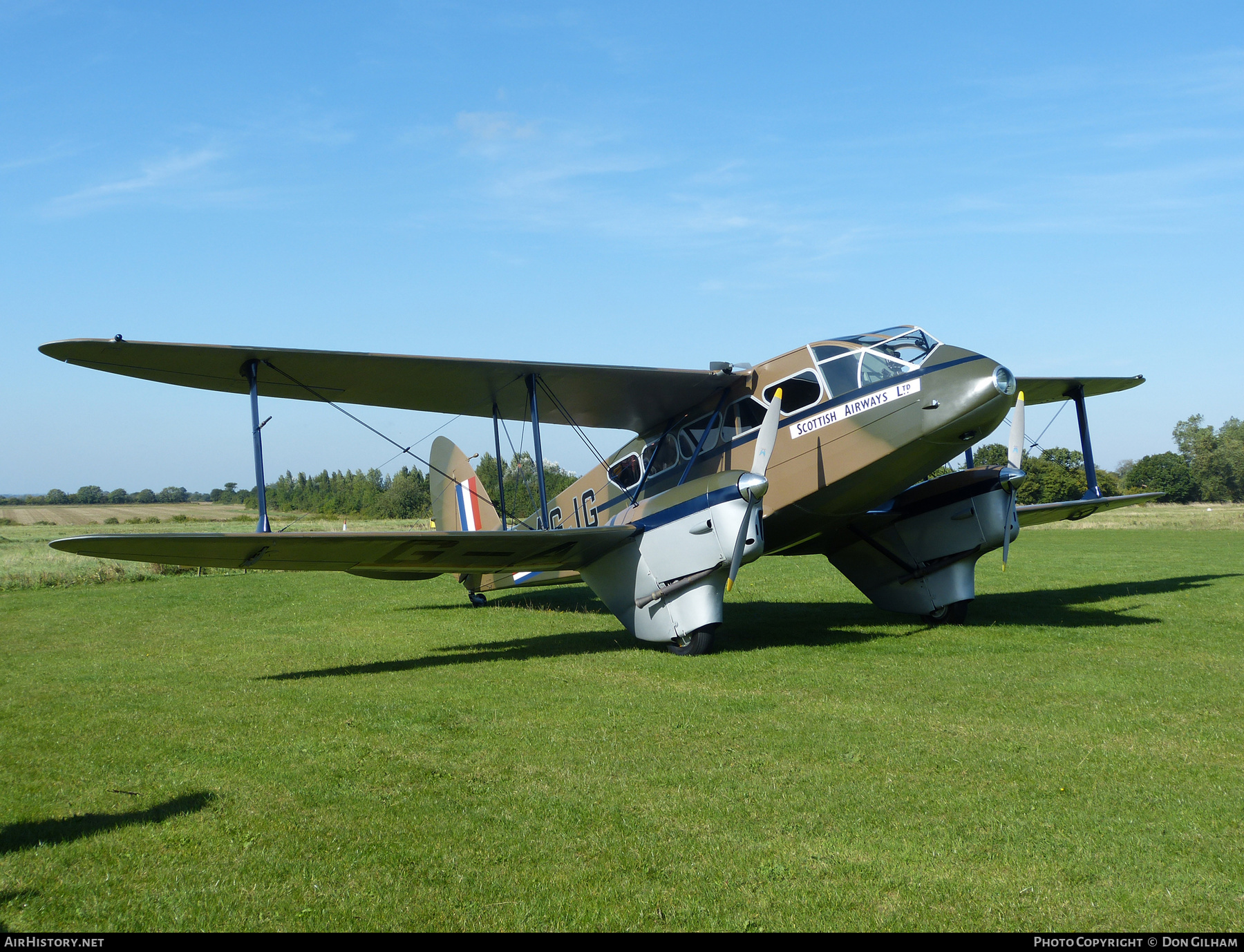 Aircraft Photo of G-AGJG | De Havilland D.H. 89A Dragon Rapide | Scottish Airways | AirHistory.net #306530