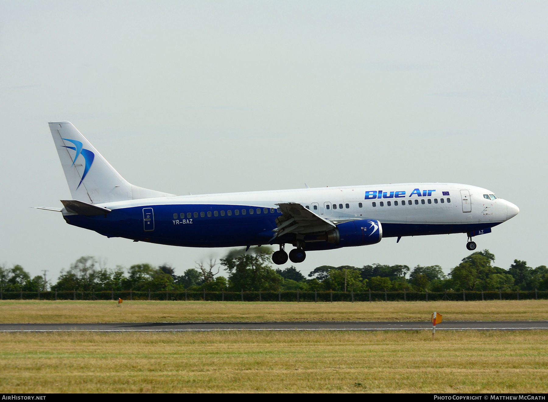 Aircraft Photo of YR-BAZ | Boeing 737-405 | Blue Air | AirHistory.net #306536