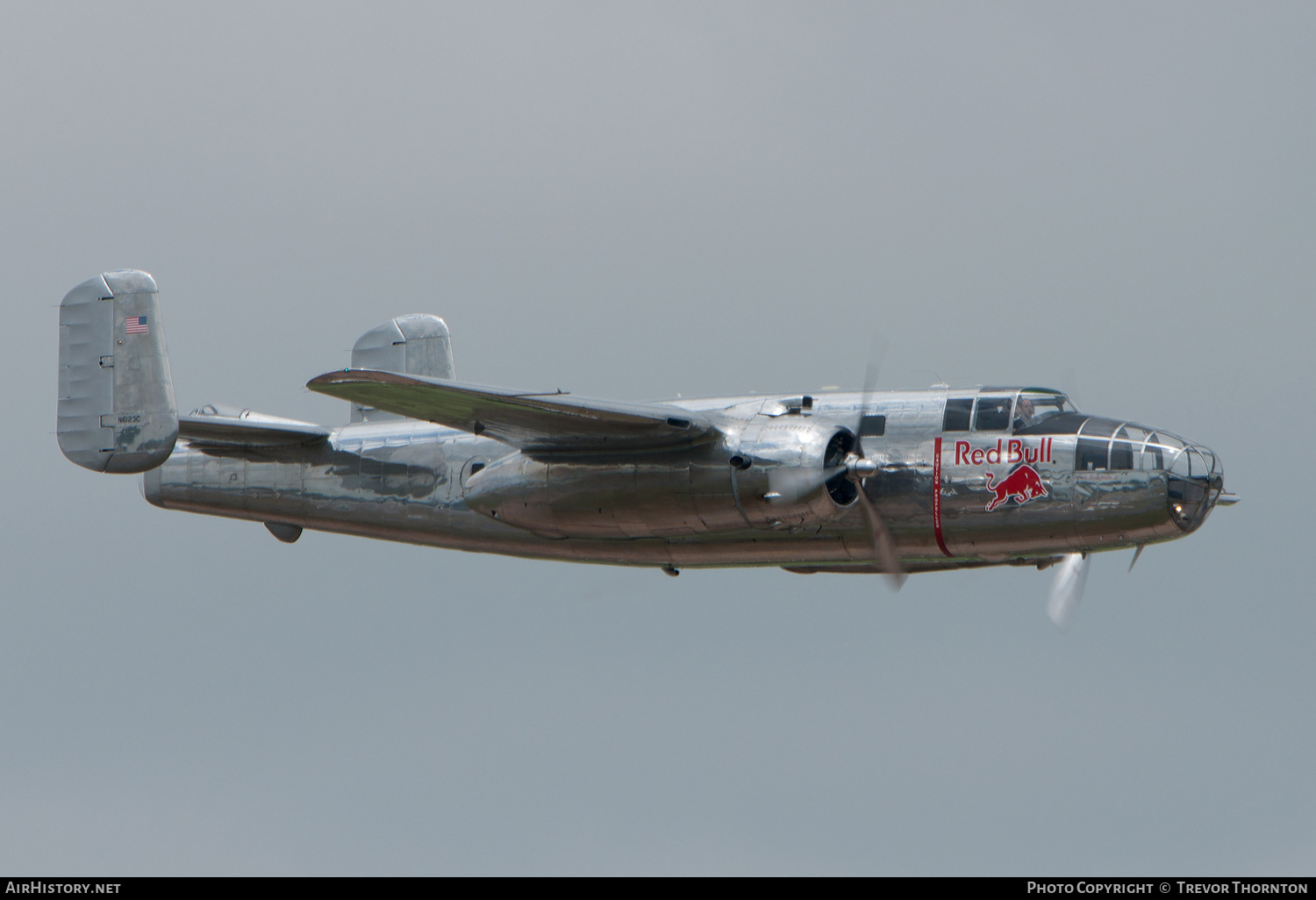 Aircraft Photo of N6123C | North American B-25J Mitchell | Red Bull | AirHistory.net #306537