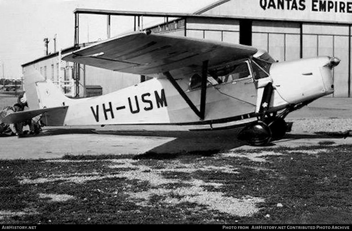 Aircraft Photo of VH-USM | De Havilland D.H. 85 Leopard Moth | AirHistory.net #306571