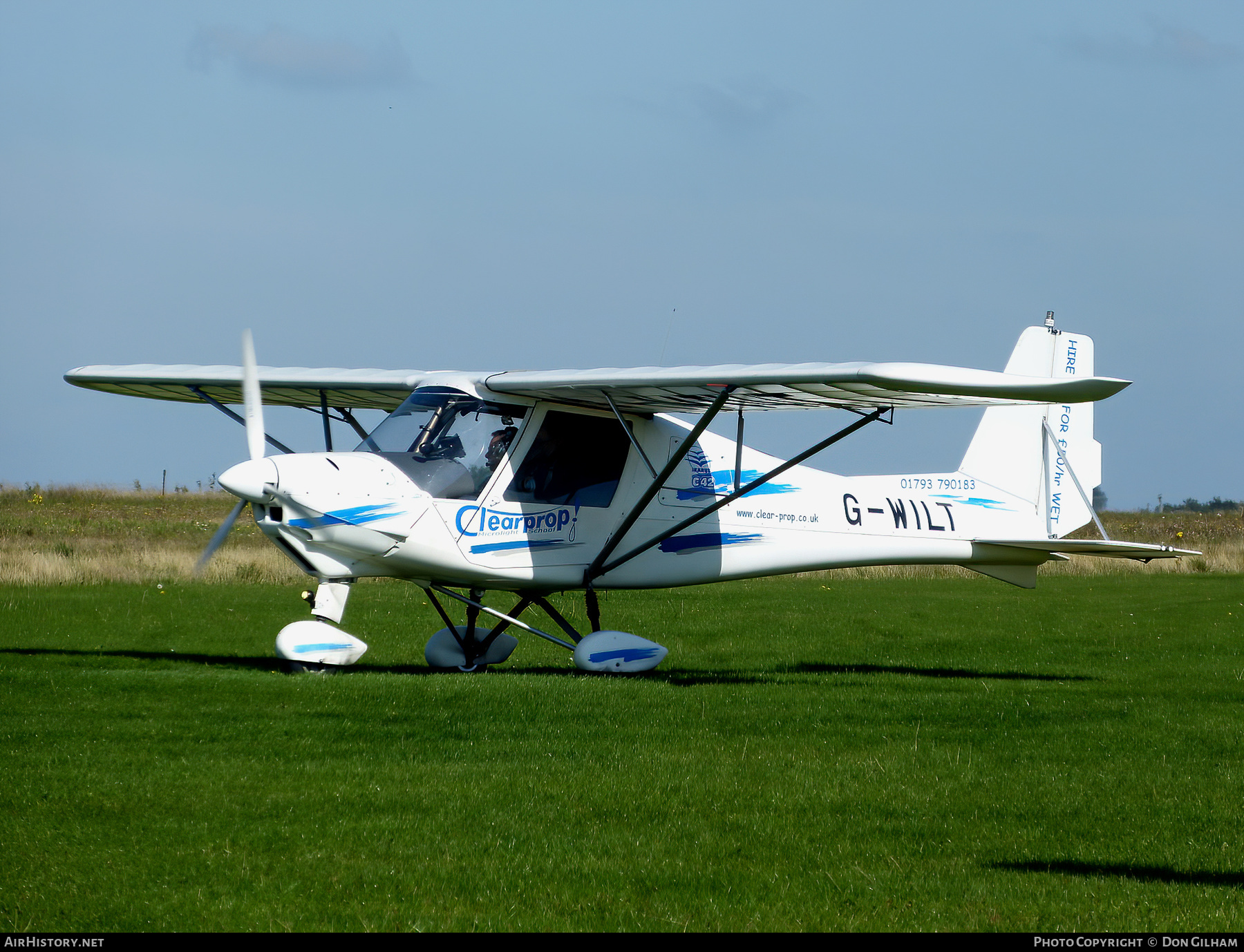 Aircraft Photo of G-WILT | Comco Ikarus C42-FB100 | Clearprop Microlight School | AirHistory.net #306639