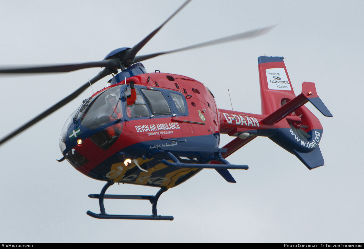 Aircraft Photo of G-DAAN | Eurocopter EC-135P-2+ | Devon Air Ambulance | AirHistory.net #306654