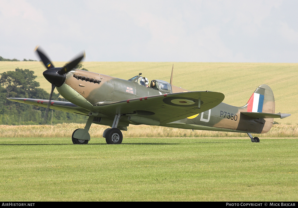 Aircraft Photo of P7350 | Supermarine 329 Spitfire Mk2A | UK - Air Force | AirHistory.net #306670