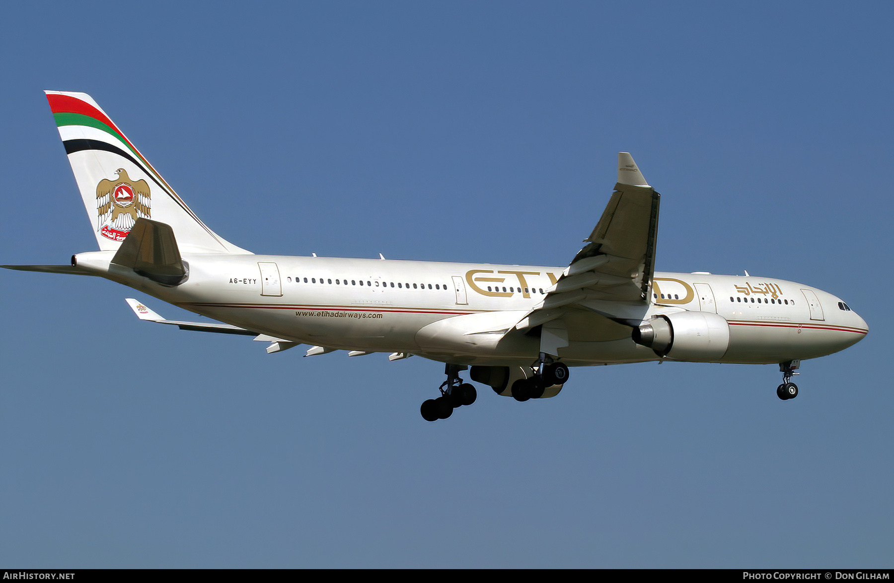 Aircraft Photo of A6-EYY | Airbus A330-243 | Etihad Airways | AirHistory.net #306748
