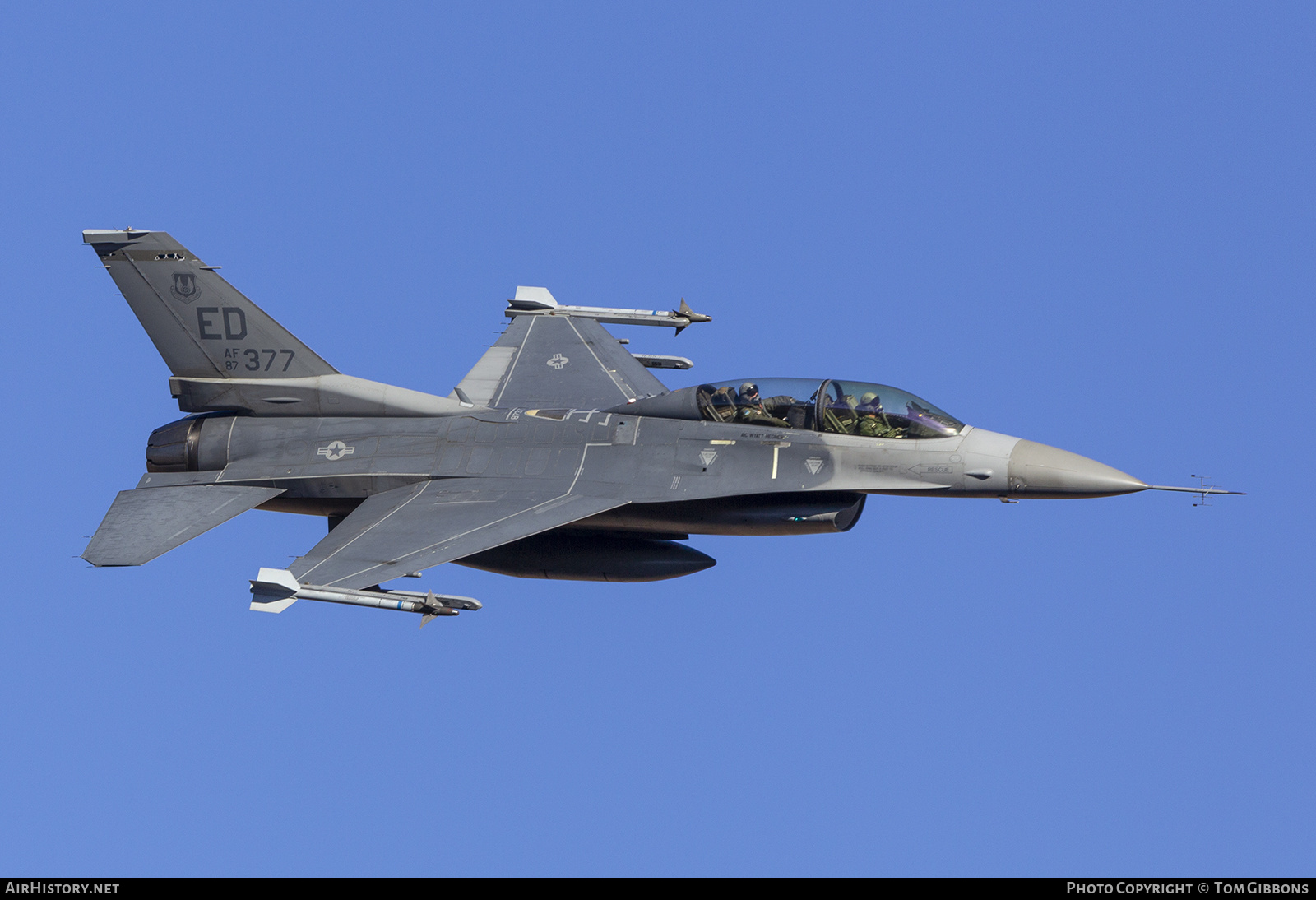 Aircraft Photo of 87-0377 / AF87-377 | General Dynamics F-16D Fighting Falcon | USA - Air Force | AirHistory.net #306750