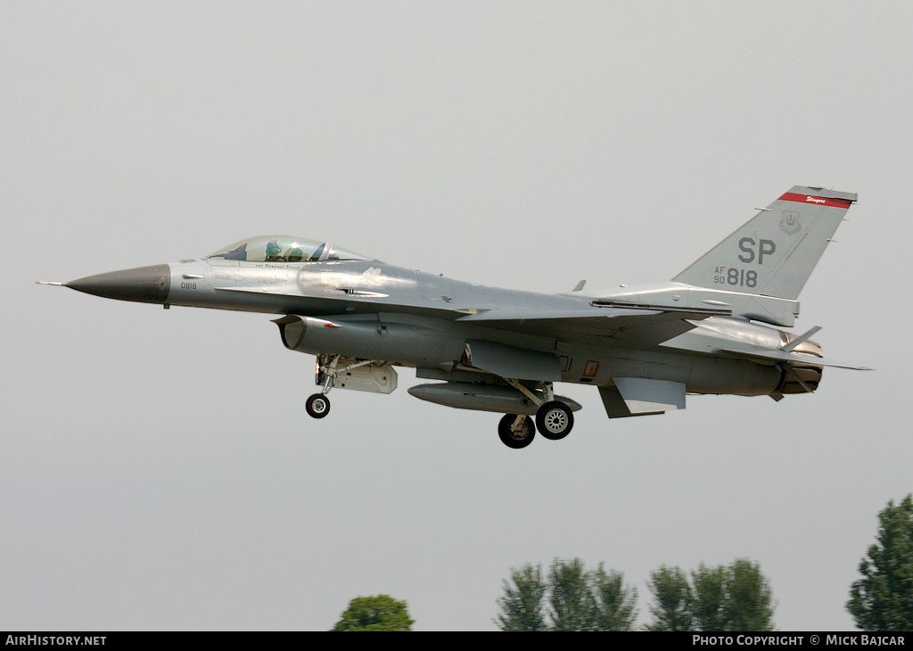 Aircraft Photo of 90-0818 / AF90-818 | General Dynamics F-16CJ Fighting Falcon | USA - Air Force | AirHistory.net #306774