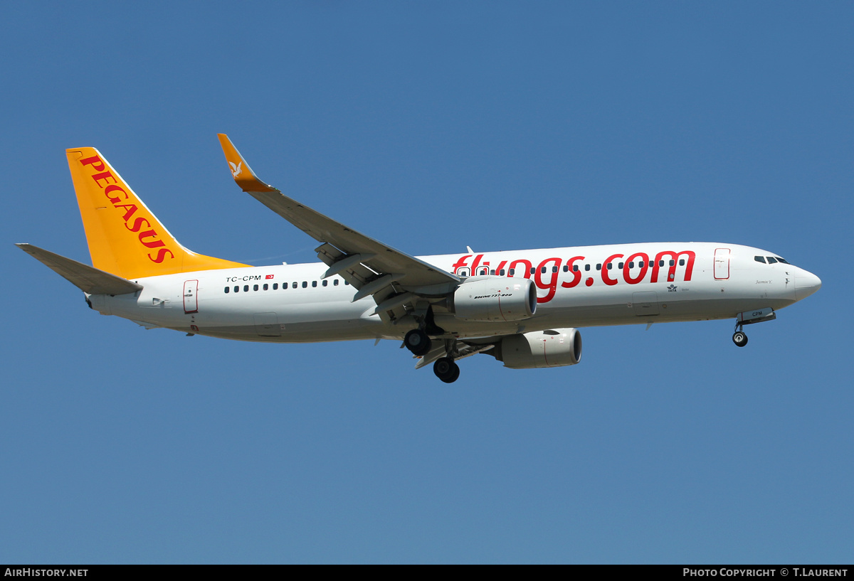 Aircraft Photo of TC-CPM | Boeing 737-82R | Pegasus Airlines | AirHistory.net #306790