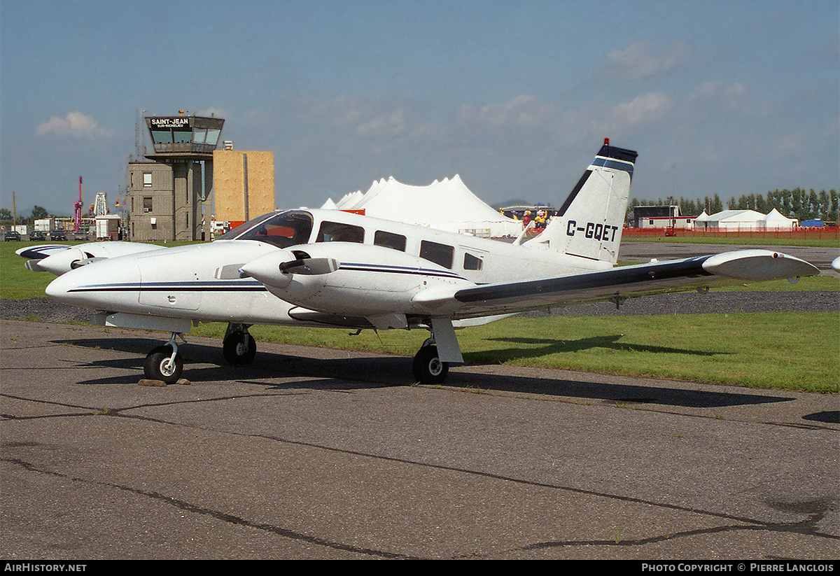 Aircraft Photo of C-GQET | Piper PA-34-200T Seneca II | AirHistory.net #306803