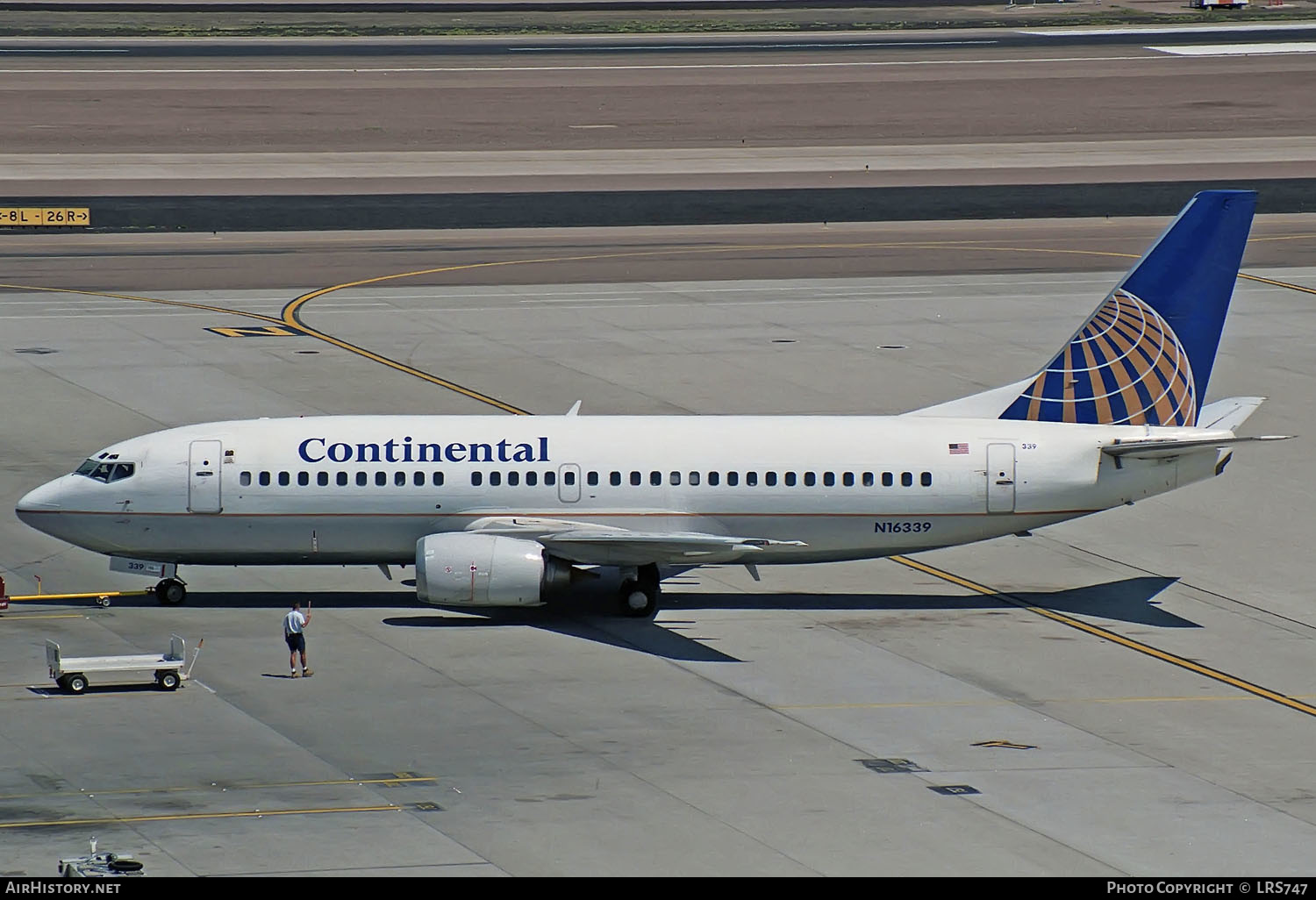 Aircraft Photo of N16339 | Boeing 737-3T0 | Continental Airlines | AirHistory.net #306823