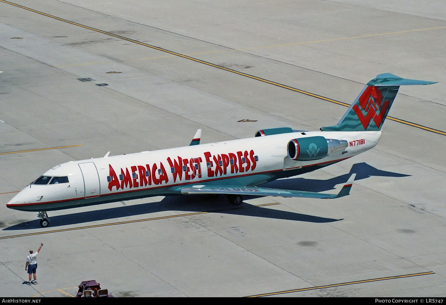Aircraft Photo of N77181 | Bombardier CRJ-200LR (CL-600-2B19) | America West Express | AirHistory.net #306835