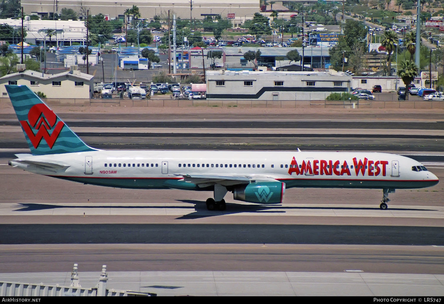 Aircraft Photo of N903AW | Boeing 757-2S7 | America West Airlines | AirHistory.net #306845