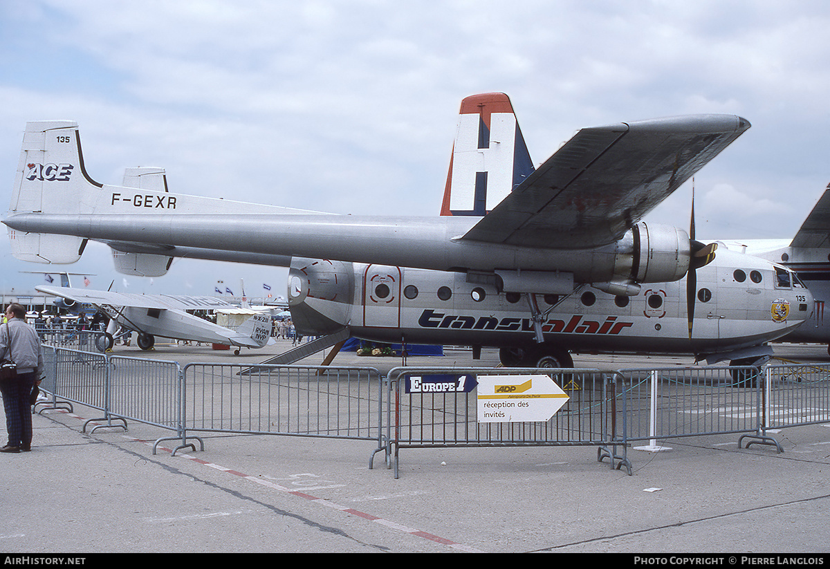 Aircraft Photo of F-GEXR | Nord 2501TC Noratlas | Transvalair ACE - Air Charter Express | AirHistory.net #306848